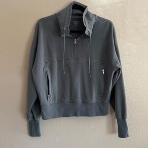 OLD NAVY ACTIVEWEAR Size L Blue Dynamic Fleece Half-Zip Pullover Sweatshirt